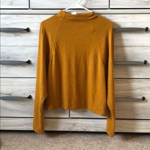 Mock Neck Mustard Sweater